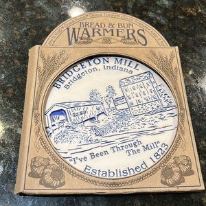 Bread warmer from Bridgetown Mills Indiana porcelain disc